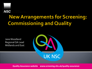 Screening - UK Newborn Screening Laboratories Network
