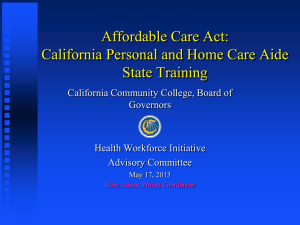 M.Adney ACA:CaPers&HmCareAideStateTraining - CA-HWI