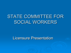 STATE COMMITTEE FOR SOCIAL WORKERS
