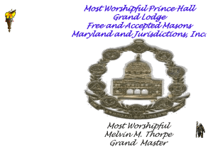 Budgeting 101 - Prince Hall Grand Lodge of Maryland
