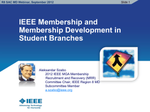 Student Branch Membership Development