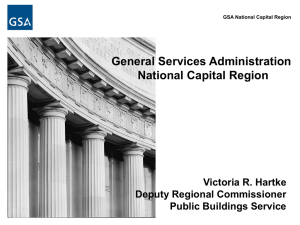 General Services Administration National Capital Region Victoria R
