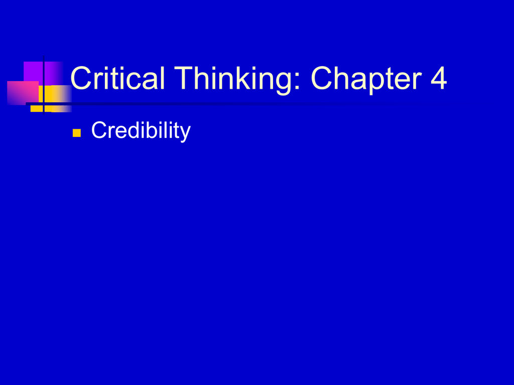 critical thinking freshman course chapter 3