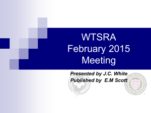 Febuary Meeting Presentation - West Tennessee Soccer Referee