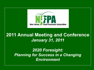 NJFPA Directors - New Jersey Food Processors Association