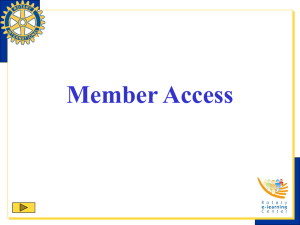 Member Access PowerPoint Presentation