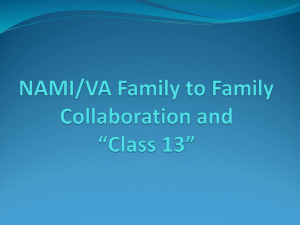 NAMI/VA Collaboration and “Class 13”