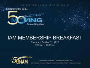 IAM Membership Breakfast