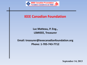 PowerPoint Introduction - IEEE Canadian Foundation