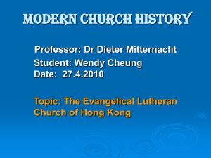 CH310-The Evangelical Lutheran Church of Hong