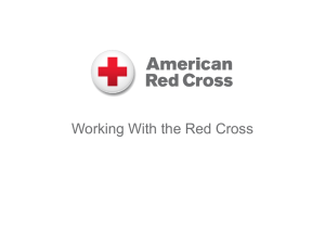 American Red Cross presentation - Spokane Regional Health District