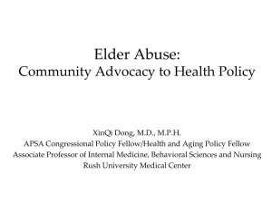 Elder Abuse Quotations - The Institute on Medicine as a Profession