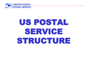 US POSTAL SERVICE STRUCTURE