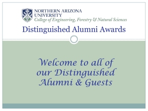 2008 Ceremony Distinguished Alumni PowerPoint