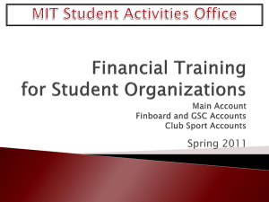 Request for Payment Overview - MIT Division of Student Life