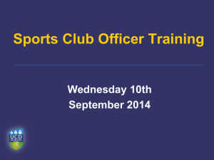 AUC Club Training Night Presentation