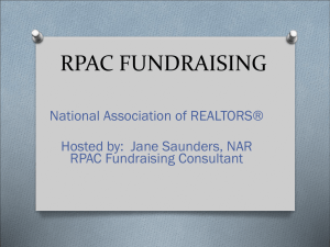 RPAC FUNDRAISING - Georgia Association of Realtors