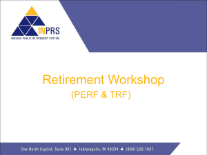 INPRS (TRF and PERF) General Meeting Presentation