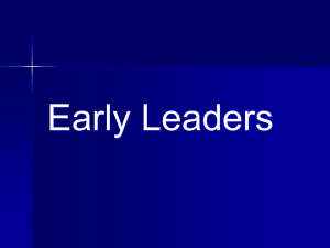 Early Leaders - Eastern Illinois University