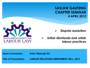 SASLAW Seminar (Amendment to Bill) 4.4.2012