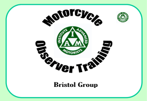 Observation - Bristol Advanced Motorcyclists