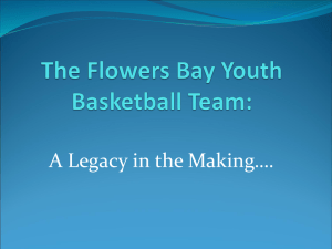 The Flowers Bay Youth Basketball Team