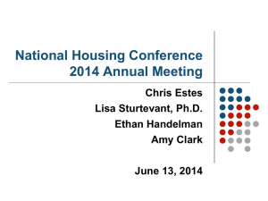 View the Presentation - National Housing Conference