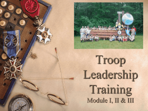 Module I, II, and III - Boy Scout Troop 1104
