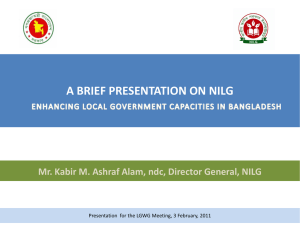 Enhancing Local Government Capacities in Bangladesh 03-Feb-2011