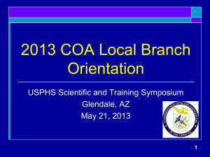 2011 COA Branch Presidents Workshop