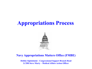 Navy Appropriations Matters Office (FMBE)