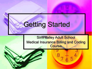 Getting Started - MediClaimClass