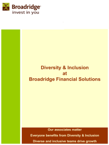 Diversity & Inclusion External Release Presentation