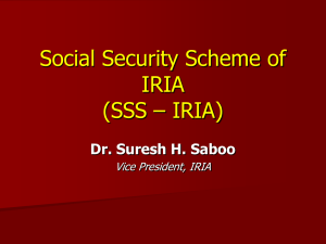 National Security Scheme for IRIA NSS-IRIA