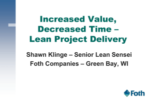Lean Project Delivery