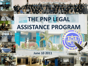LegalAssistanceProgram - PNP-ARMM