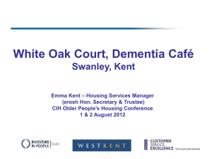 Emma`s presentation on the dementia café