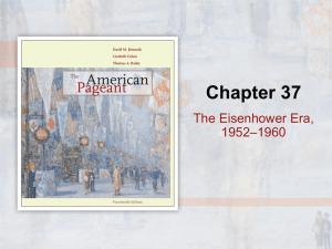 The Eisenhower Era, 1952–1960