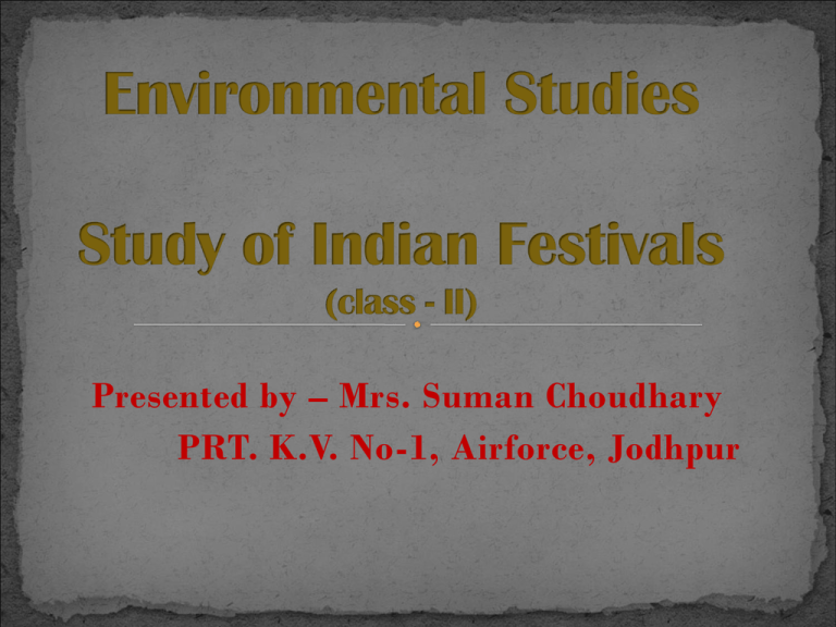 powerpoint presentation on festivals of india