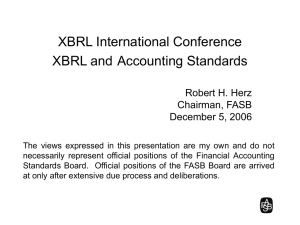 XBRL and Accounting Standards