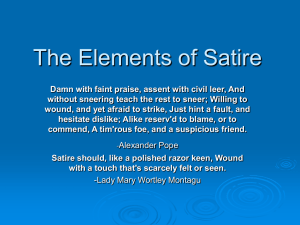 The Elements of Satire Powerpoint