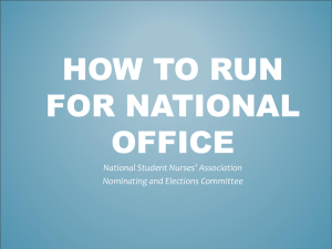 How to Run for National Office