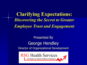 Clarifying Expectations: Discovering the Secret to Greater Employee