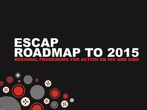 Presentation of ESCAP Roadmap to 2015