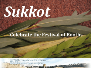Sukkot - International Fellowship of Christians and Jews