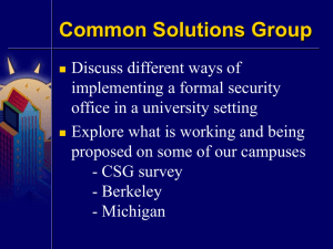 Security Office - Common Solutions Group