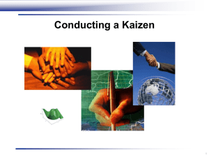 Conducting a Kaizen - Lean Enterprise Institute
