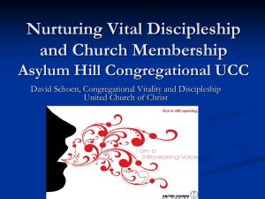 Nurturing Vital Discipleship and Church Membership