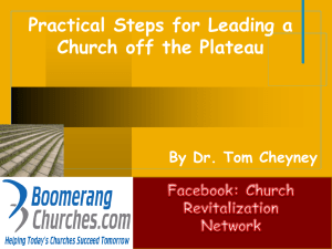 Practical Steps for Leading a Church off the Plateau