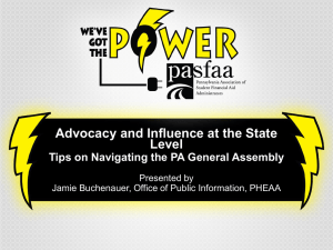 Session 11 - Advocacy and Influence at the State Level